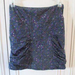 Lily White Floral Tube Mini Skirt XS